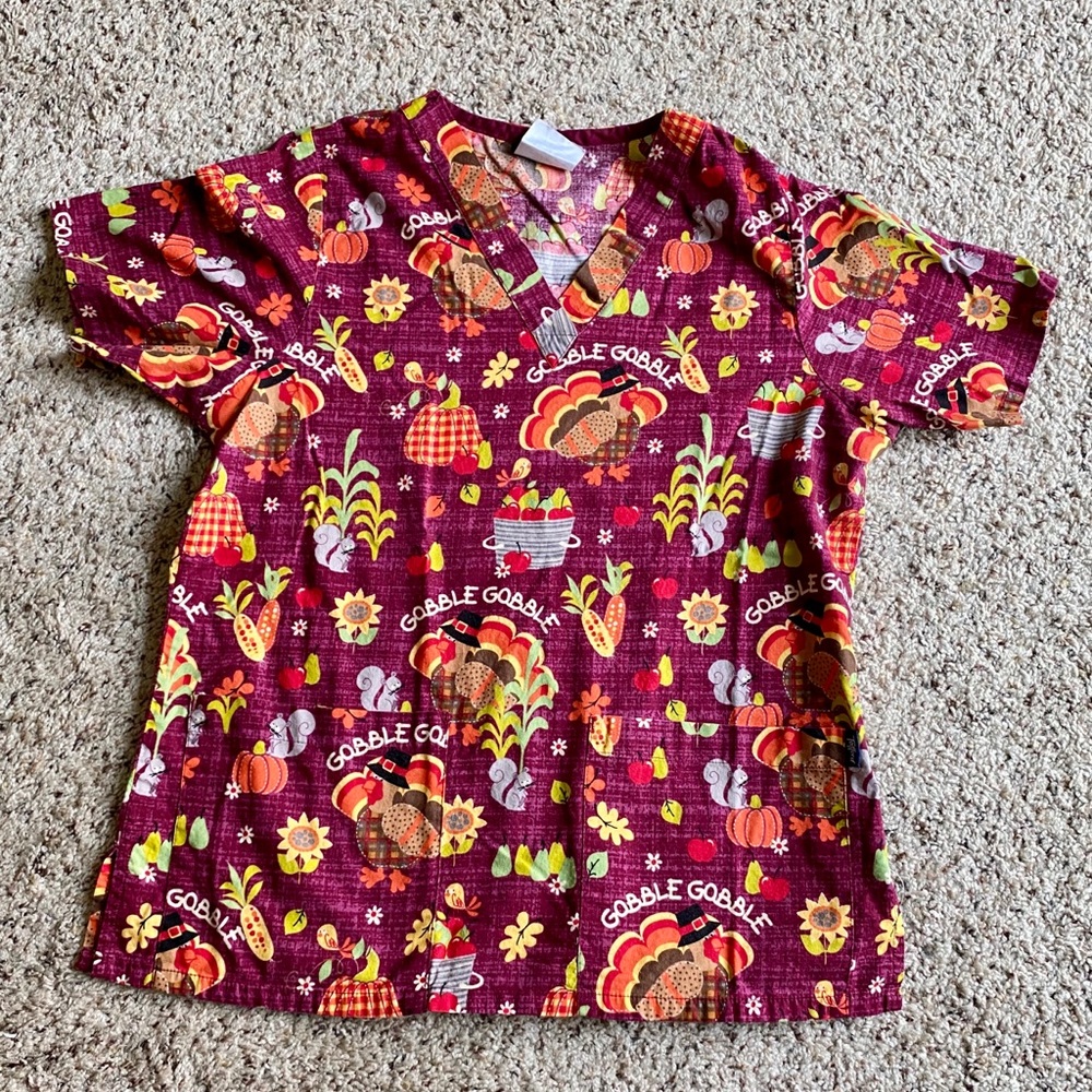UA Thanksgiving Scrub Top